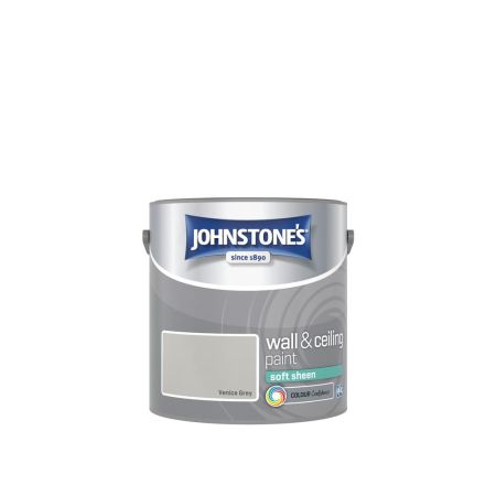 Johnstone's Wall & Ceiling Soft Sheen Paint Venice Grey 2.5L
