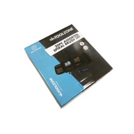 Toolzone 20 Pack Detail Spiral Brush Set