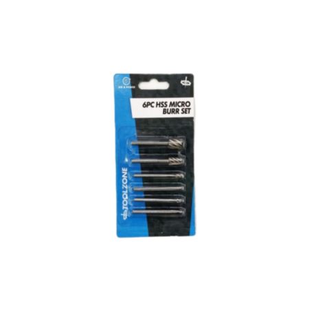 Toolzone 6 Pack Micro HSS Burr Set