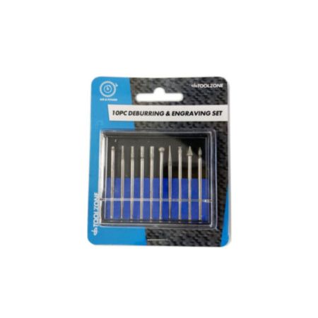 Toolzone 10 Pack Deburring & Engraving Set