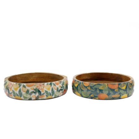 25 x 7cm Citrus Enamel Bowl (Assorted)