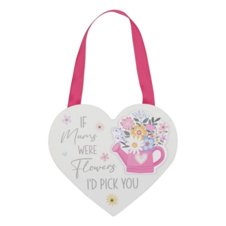 The Leonardo Collection 'Mum' Hanging Plaque (16 x 14 x 1cm)