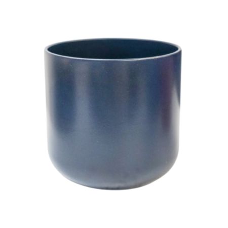 Ivyline Lisbon Ceramic French Navy Planter - H 11.5 x W 11.5 x D 11.5cm