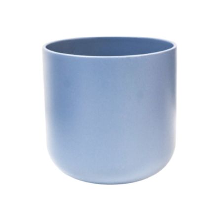 Ivyline Lisbon Ceramic Powder Blue Planter - H 13.5 x W 13.5 x D 13.5cm