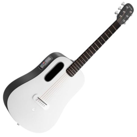 Lava Me Play  36" Guitar With Lite Bag - Nightfall/Frost White