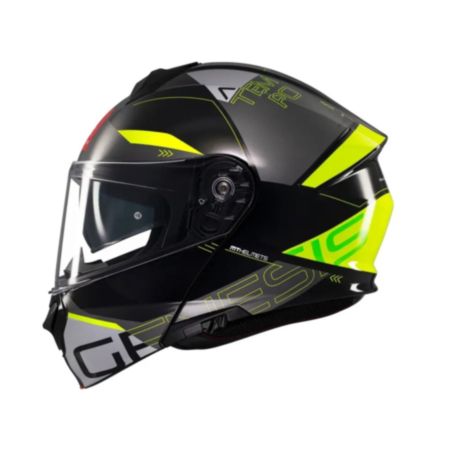 MT Genesis Atempo B3 Motorbike Helmet - Gloss Fluorescent (2XL)
