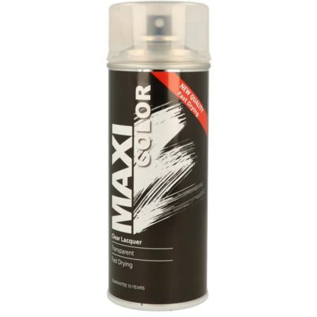 Maxicolour Clear Lacquer High Gloss Spray Paint 400ml