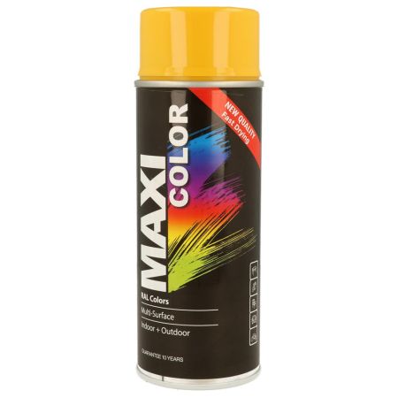 Maxicolour Gloss Gold Yellow Spray Paint 400ml