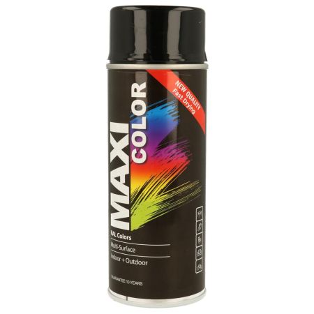 Maxicolour Gloss Deep Black Spray Paint 400ml