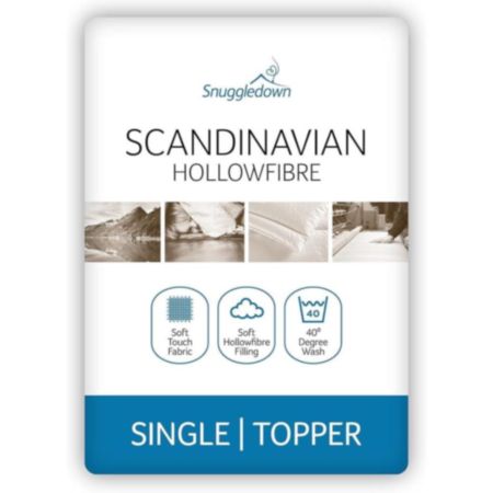 Snuggledown Scandinavian Mattress Topper Single
