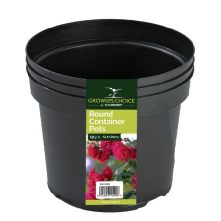 Round Container Pot - 5L - Pack of 3