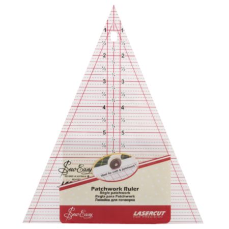 Sew Easy Patchwork Triangle Ruler - 8.5 x 7in