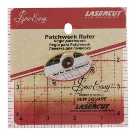 Sew Easy Quilting Square Ruler - 4.5 x 4.5in