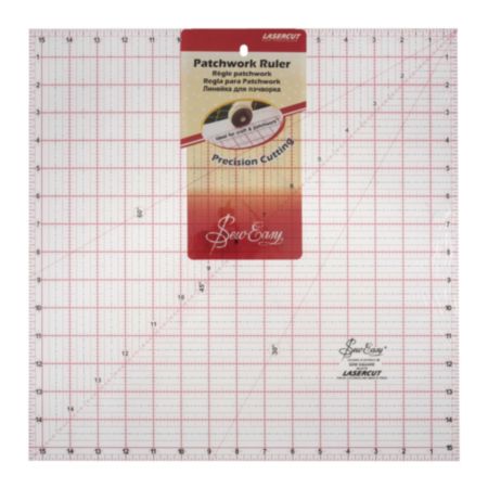 Sew Easy Quilting Square Ruler - 15.5 x15.5in