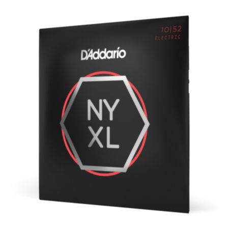 D'Addario NYXL1052 | Nickel Wound Electric Guitar Strings - Light Top / Heavy Bottom (10-52)