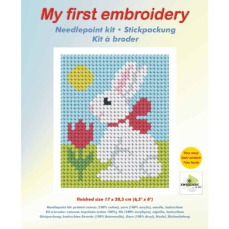 Orchidea Needlepoint Kit | My First Embroidery - Easter Bunny