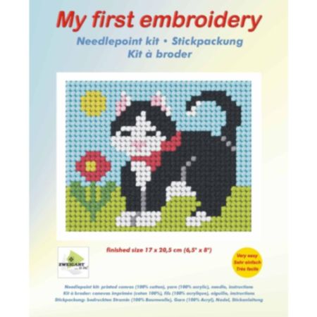 Orchidea Needlepoint Kit | My First Embroidery - Kitten