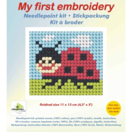 Orchidea Needlepoint Kit | My First Embroidery - Ladybug