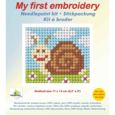 Orchidea Needlepoint Kit | My First Embroidery - Sammy Snail
