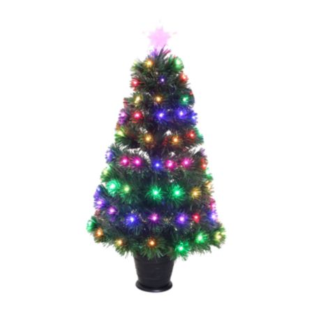 Twinkle Fibre Optic Christmas Tree - 90cm