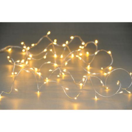 Christmas Dewdrop Cluster Lights (Battery Operated) | 80 LEDs - Warm White