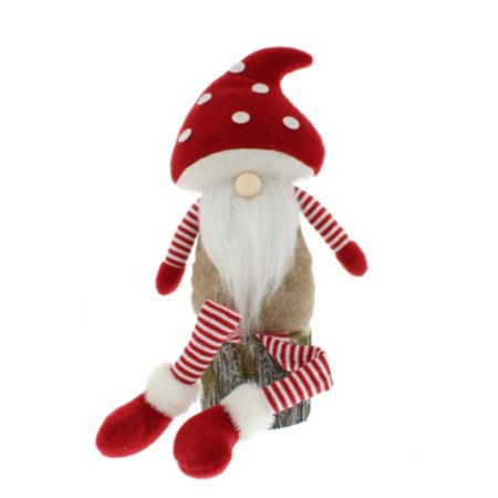 Red Dangly Legs Mushroom Hat Christmas Gonk - 53cm