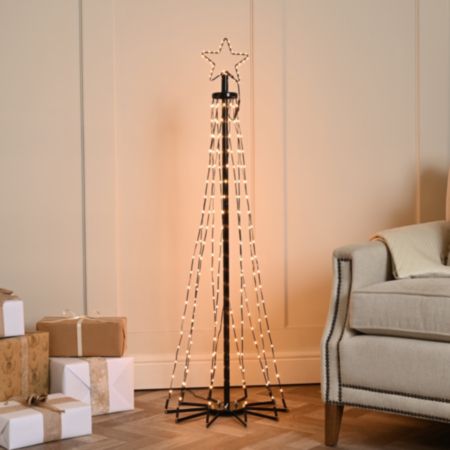 Maypole Cone Christmas Tree Light Feature - 120cm