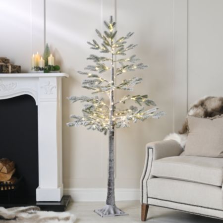 Frosted Pine Christmas Tree Light Feature - 180cm