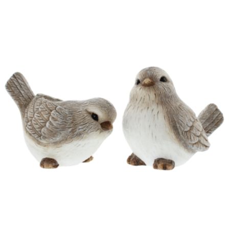 Ceramic Grey/White Bird Christmas Decoration - Assorted (18cm)