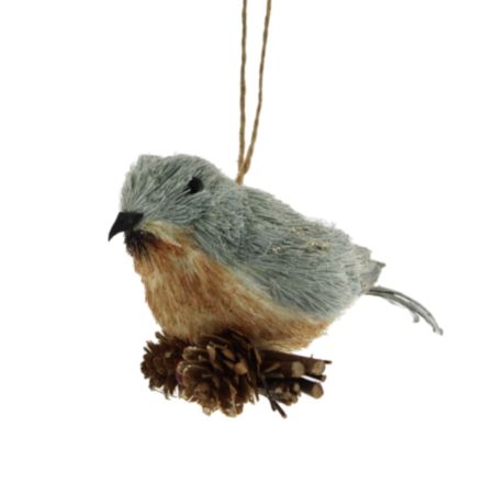 Hanging Christmas Ornament (11cm) - Bristle Bird
