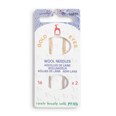Hand Wool Sewing Needles | Gold Eye - Size 16