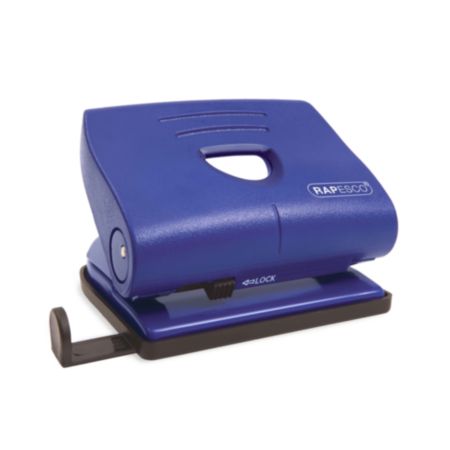 Rapesco 820-P 2-Hole Punch, 22 Sheets - Blue