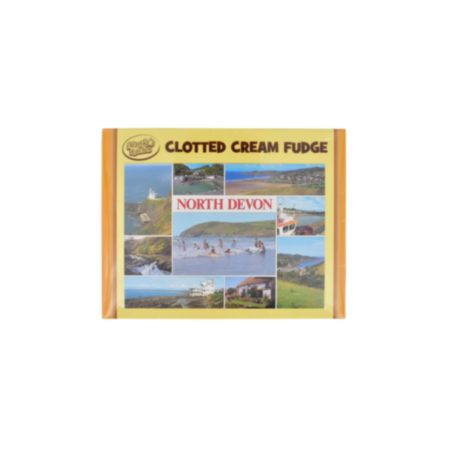 Clotted Cream Fudge Box with Postcard (100g)