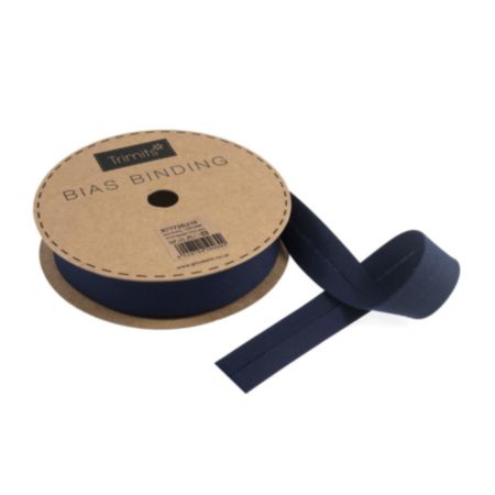 Bias Binding Polycotton Trim | 20m x 25mm - Navy