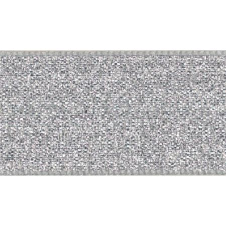 Berisfords Lamé  Ribbon | 20m x 7mm (Silver)