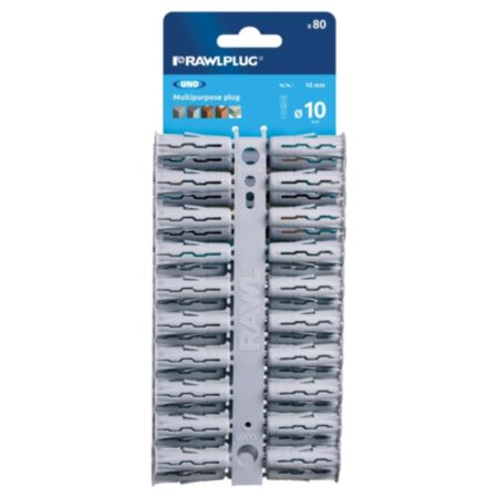 UNO® Universal Plug Clips 10mm - Grey (80 Pack)