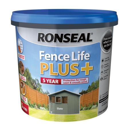 Ronseal Fencelife Plus Paint Slate 5L