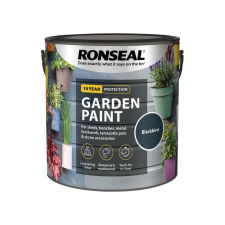 Ronseal Garden Paint Blackbird 2.5L