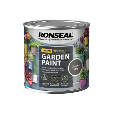 Ronseal Garden Paint Charcoal Grey 250ml