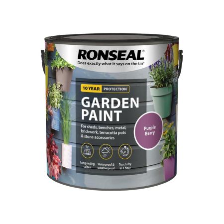 Ronseal Garden Paint Purple Berry 2.5L