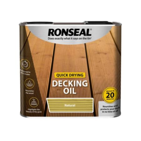 Ronseal Quick Drying Decking Oil Natural 5L