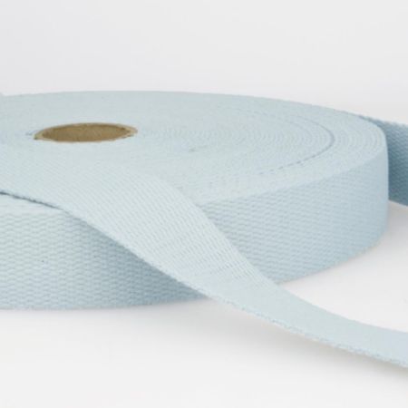 Cotton Webbing Trim | 20m x 25mm - Sky Blue