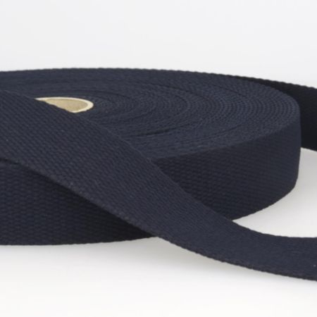 Cotton Webbing Trim | 20m x 25mm - Navy Blue