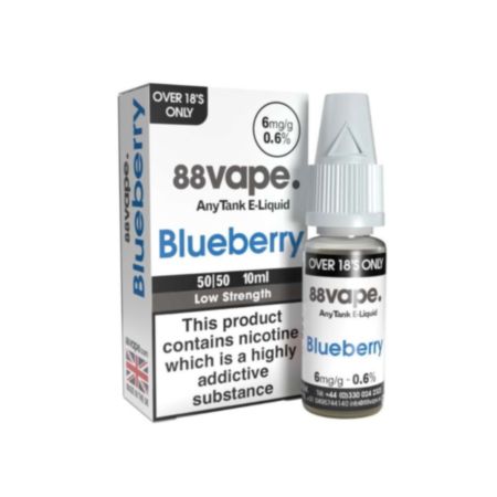 88Vape AnyTank E-Liquid | 6mg - Blueberry (10ml)