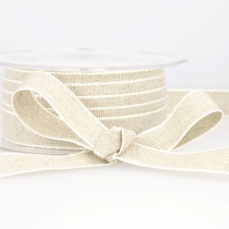 Linen Ribbon | 15m x 25mm - White