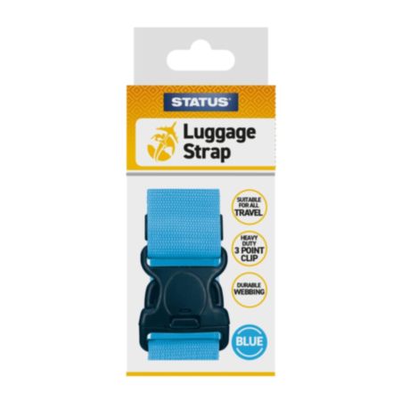 STATUS® No Lock Luggage Strap (Blue)