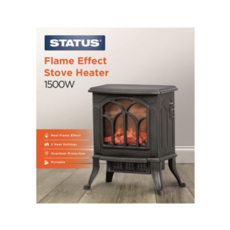 Status® Flame Effect Stove Heater (1500W)