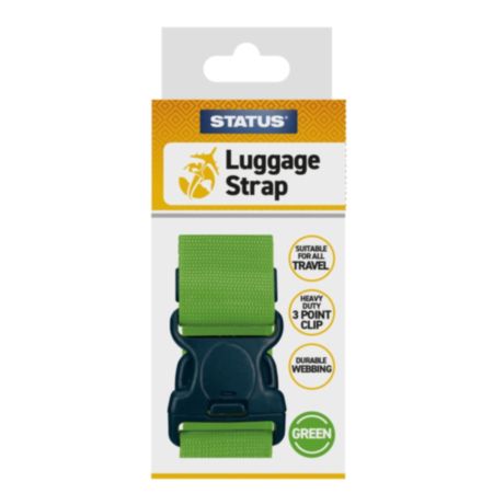 STATUS® No Lock Luggage Strap (Green)