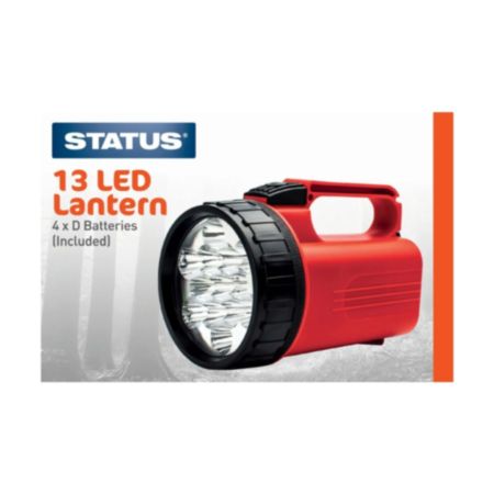STATUS® 13 LED High Power Lantern - Black & Red