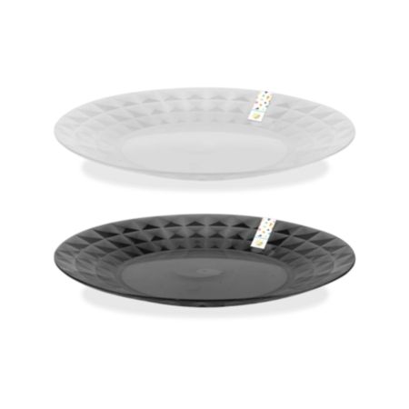 Diamond Plastic Plate - 26.5cm
